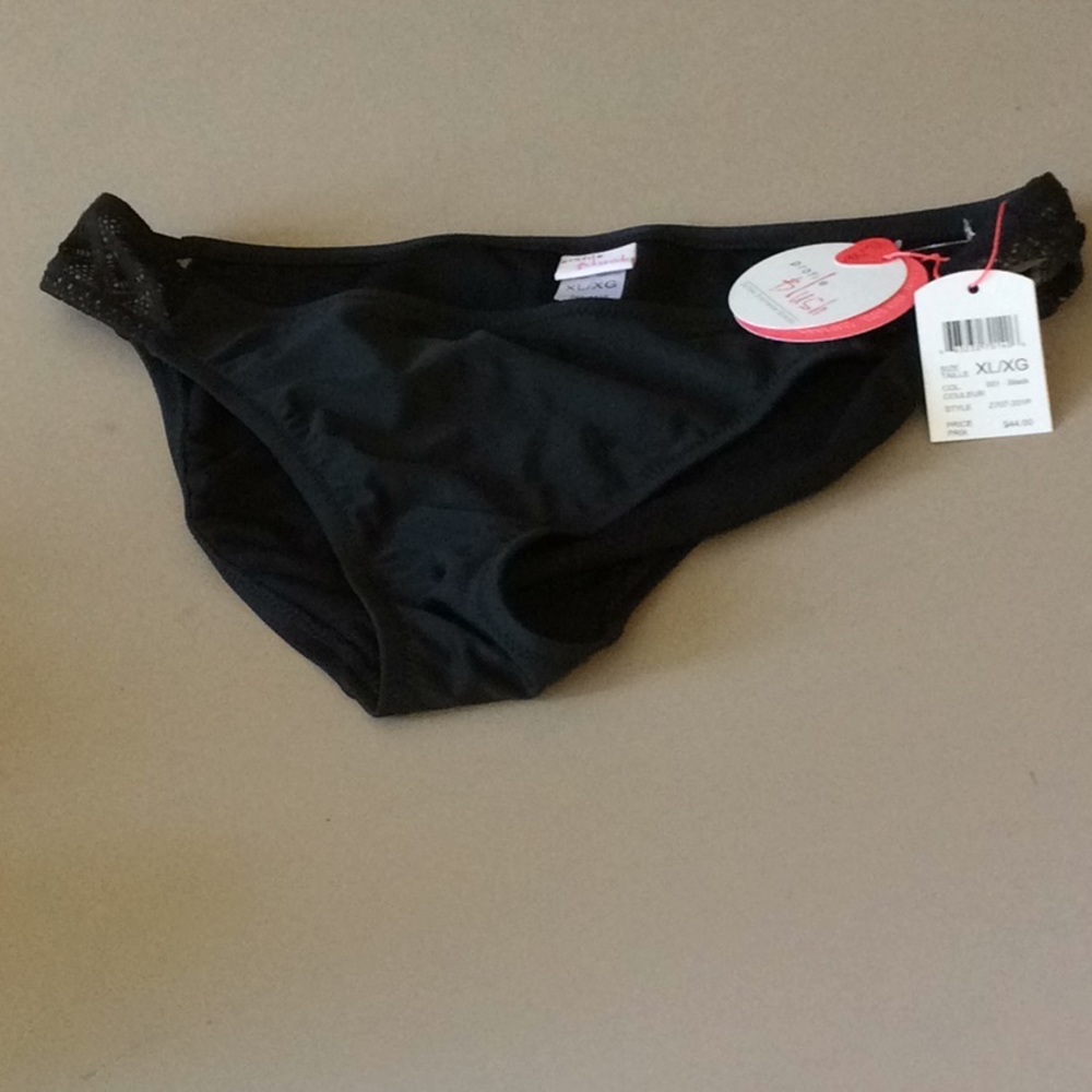 Profile Blush Black Bikini Bottom Size XL